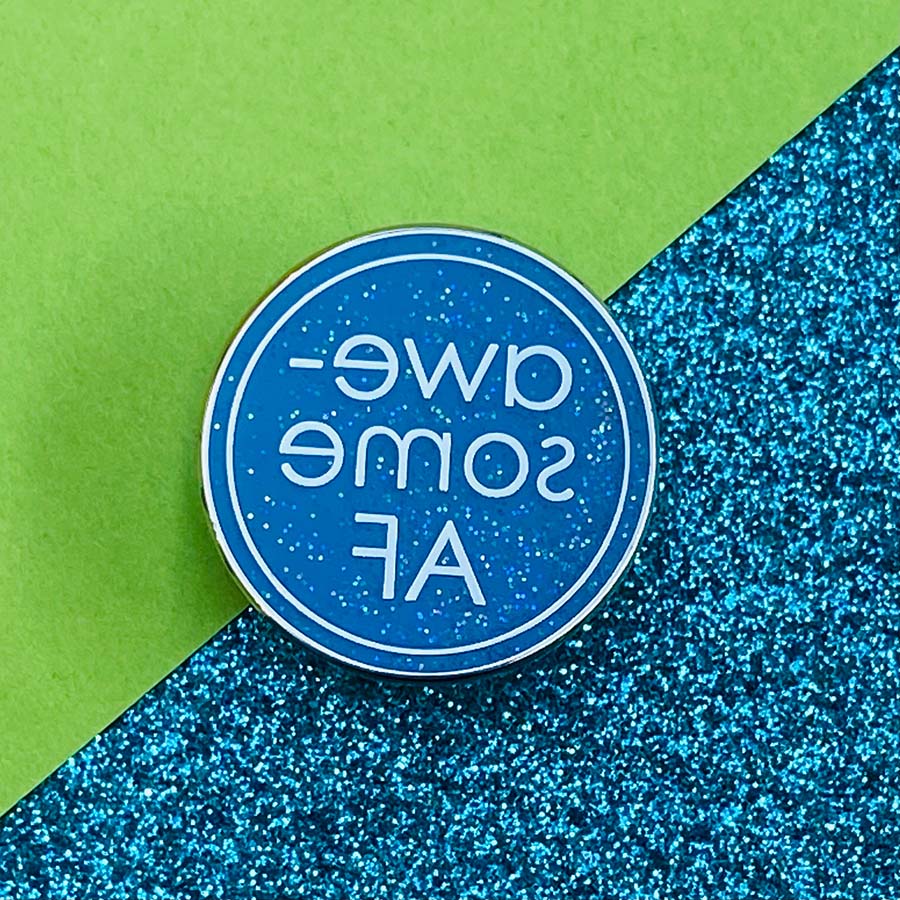 Awesome AF Enamel Pin