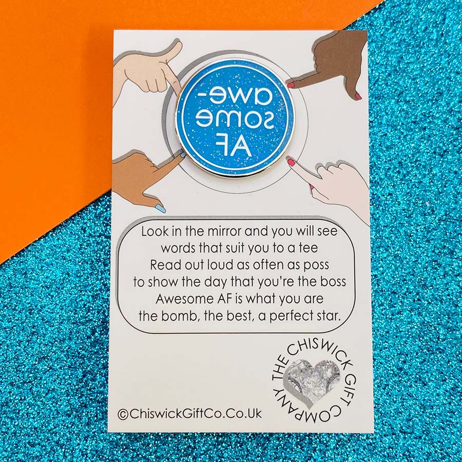 Awesome AF Enamel Pin