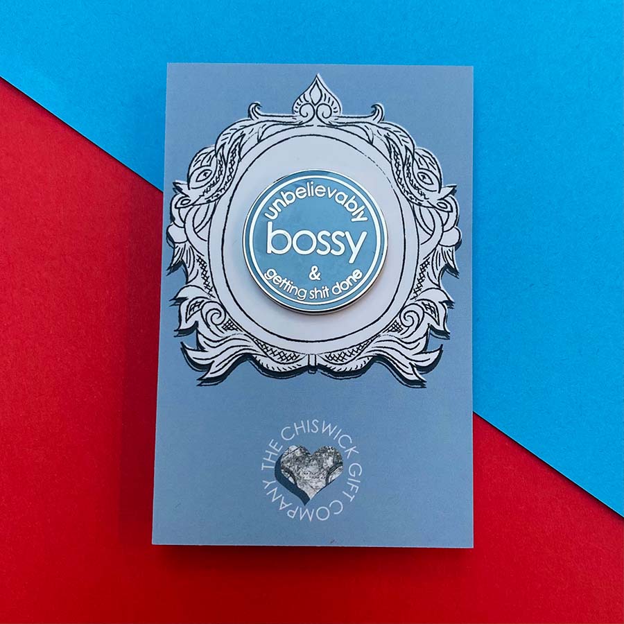 Unbelievably Bossy Enamel Pin