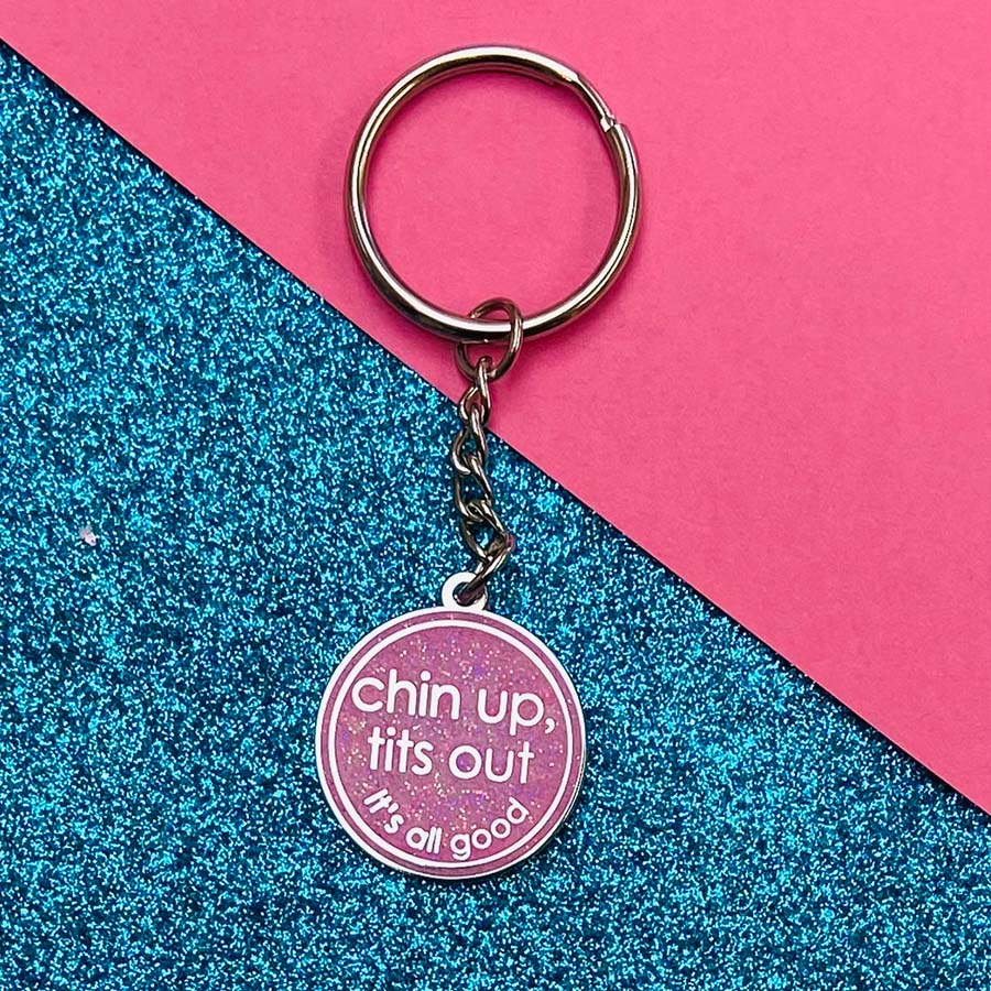Funny baad news gift or pick me up gift enamel keychain with poem.