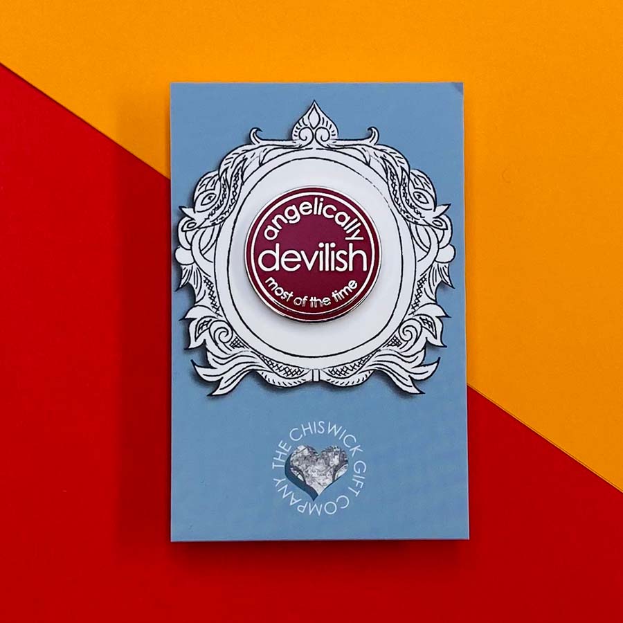 Angelically Devilish Enamel Pin