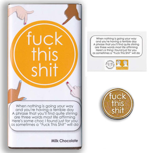 Fuck This Shit Take With You Token & Chocolate Gift Set