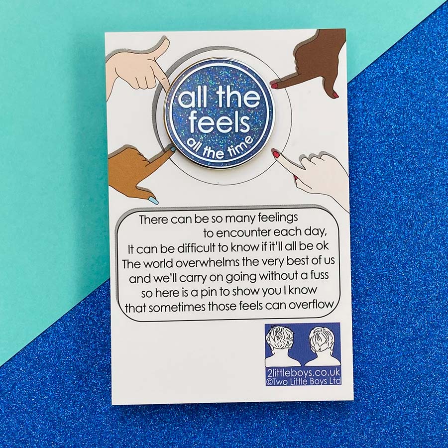 All The Feels Glitter Enamel Pin
