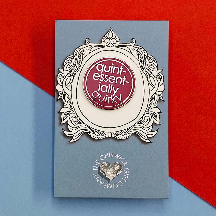 Quintessentially Quirky Enamel Pin