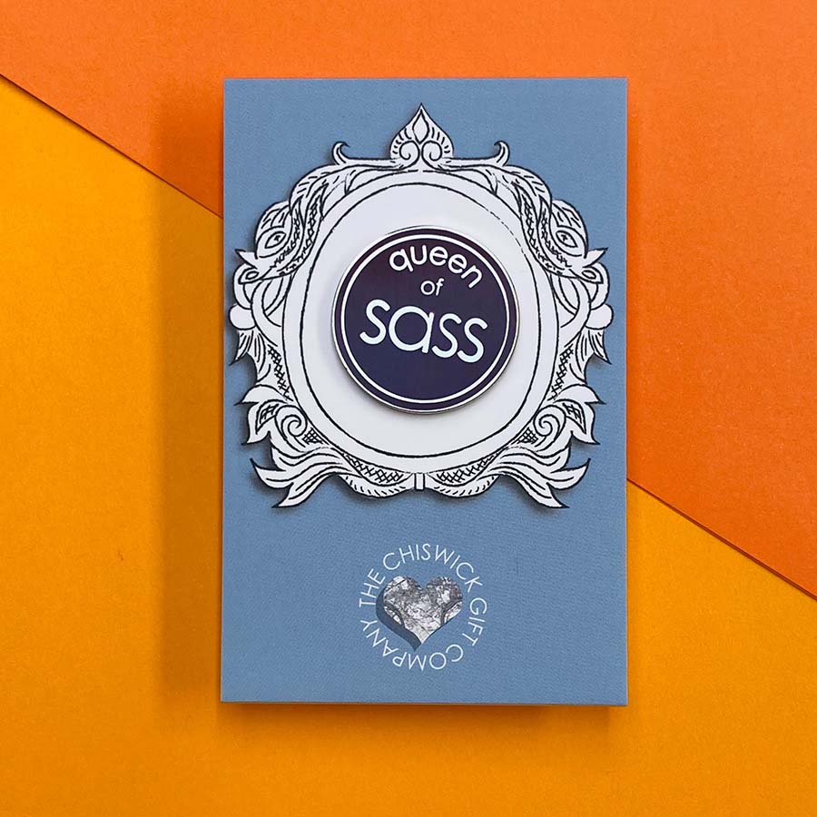 Queen Of Sass Enamel Pin