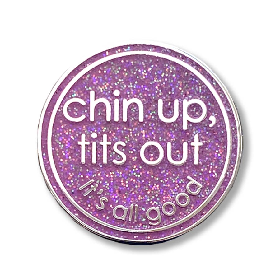 Chin Up Tits Out Golf Ball Marker