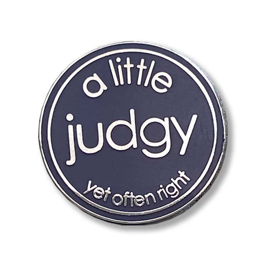 A Little Judgy (yet often right) Golf Ball Marker