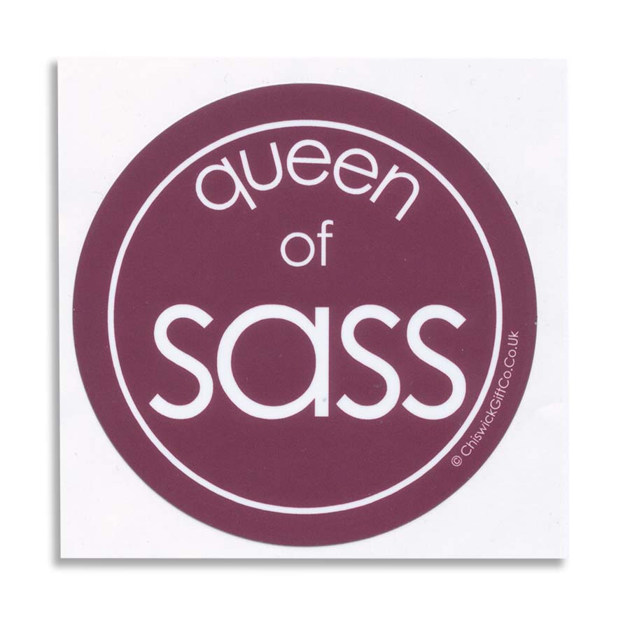 Queen Of Sass Vinyl Sticker