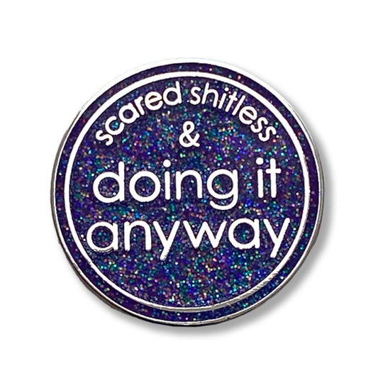 Scared Shitless & Doing It Anyway Golf Ball Marker