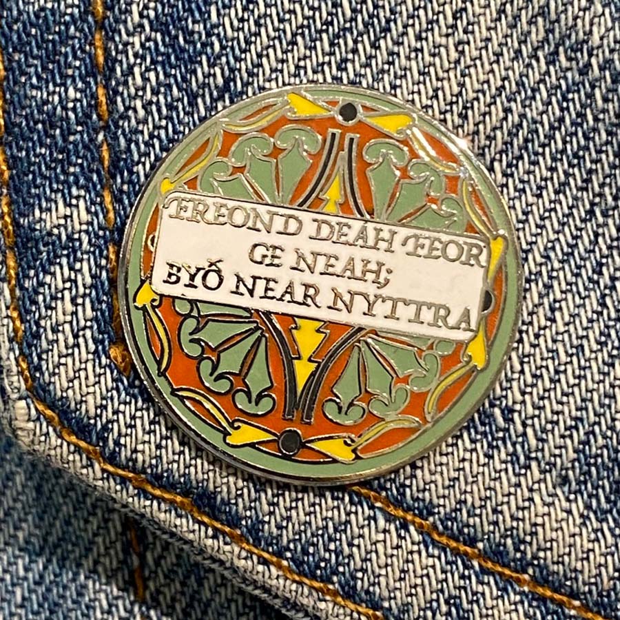 All 3 Old English Enamel Pins