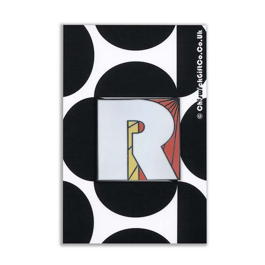 Initial R Enamel Pin