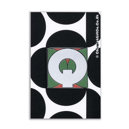 Initial Q Enamel Pin