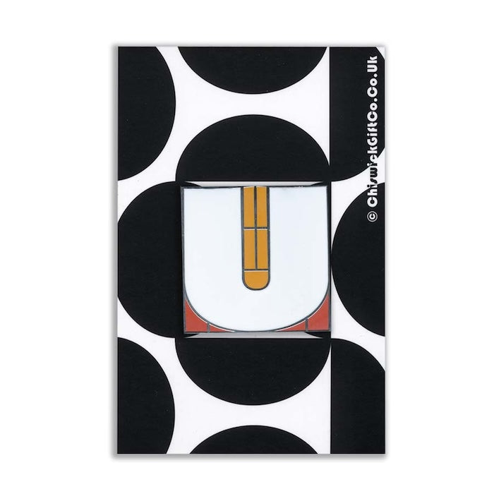 Initial U Enamel Pin