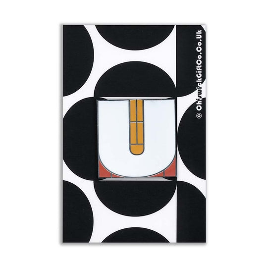Initial U Enamel Pin