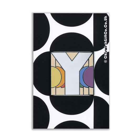 Initial Y Enamel Pin
