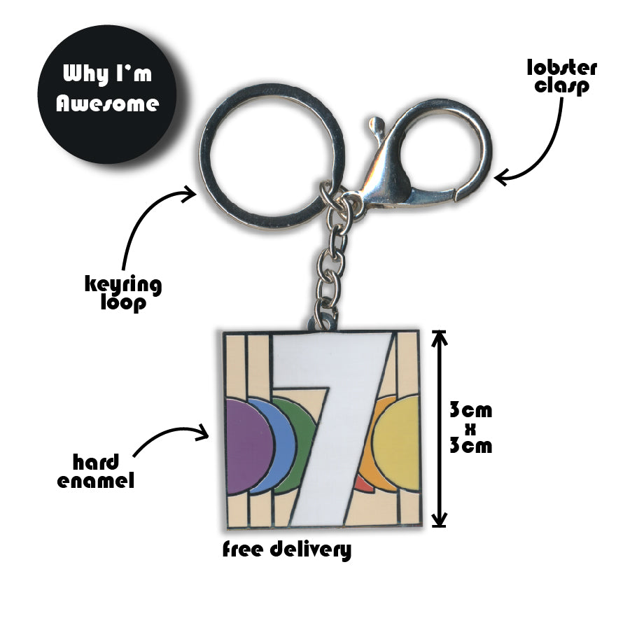 Initial A Keyring/Bag Charm