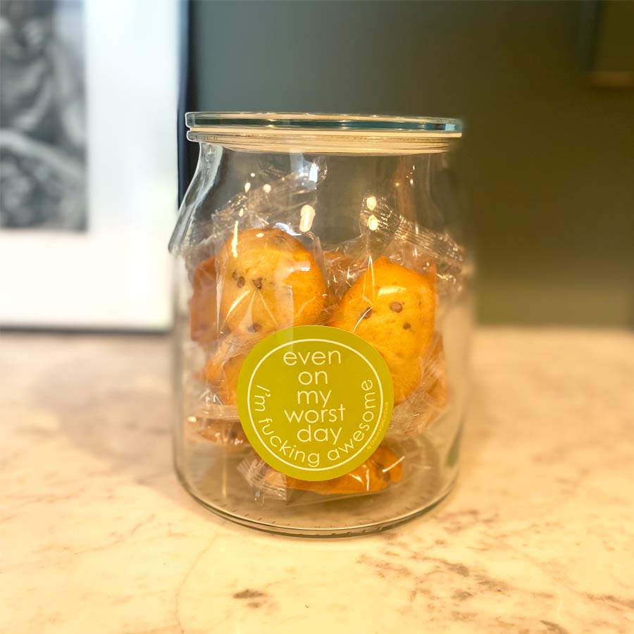 Set Of Five Thinking Of You Vinyl Stickers