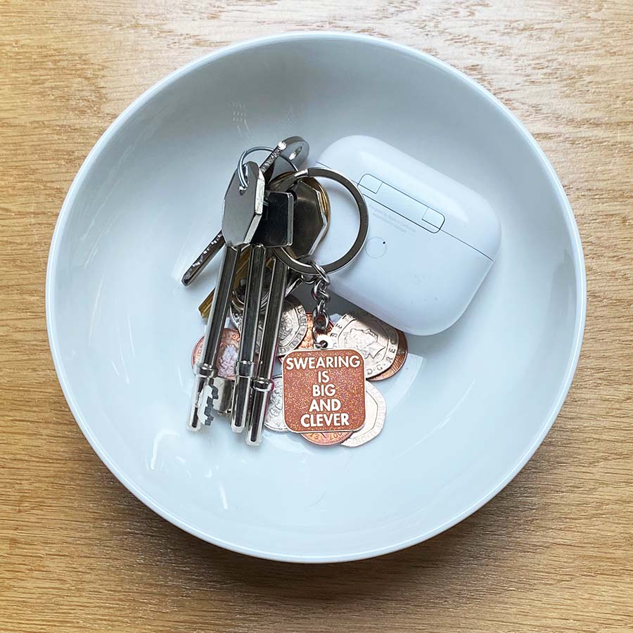 Swearing Is Big And Clever Keyring/Bag Charm