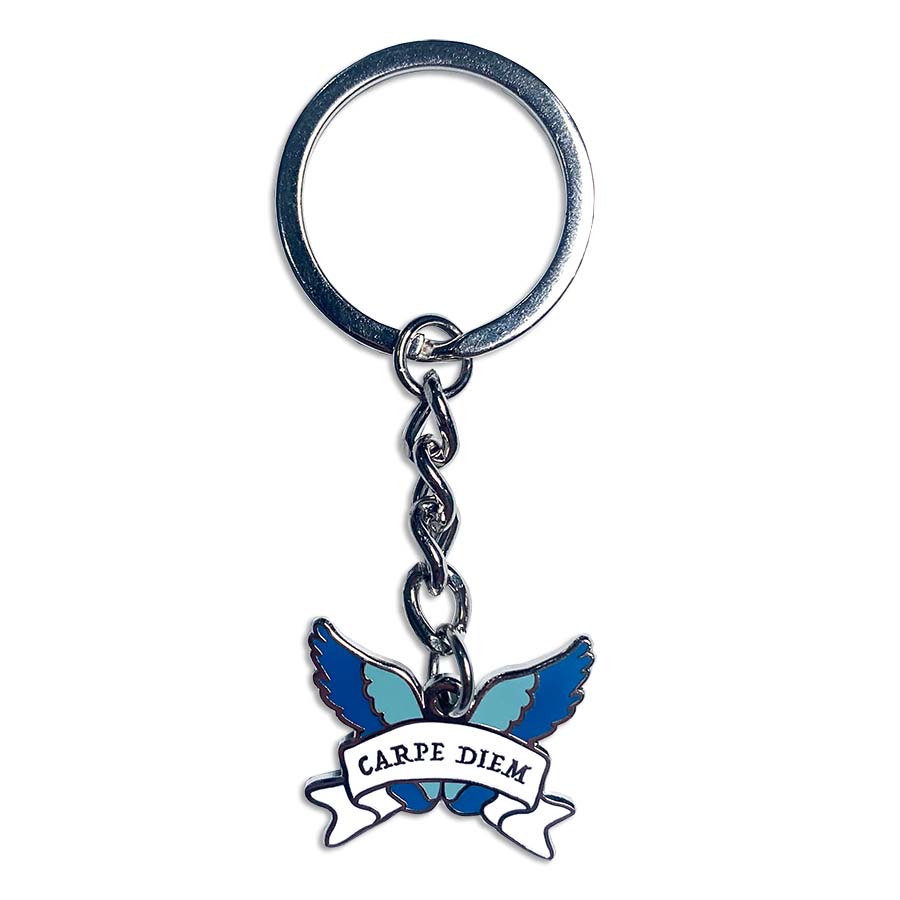 Seize The Day Latin Motto Keyring