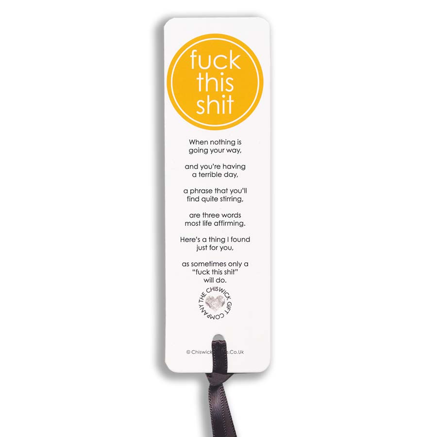 Fuck This Shit Bookmark