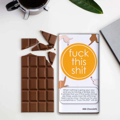 Fuck This Shit Enamel Pin & Chocolate Gift Set