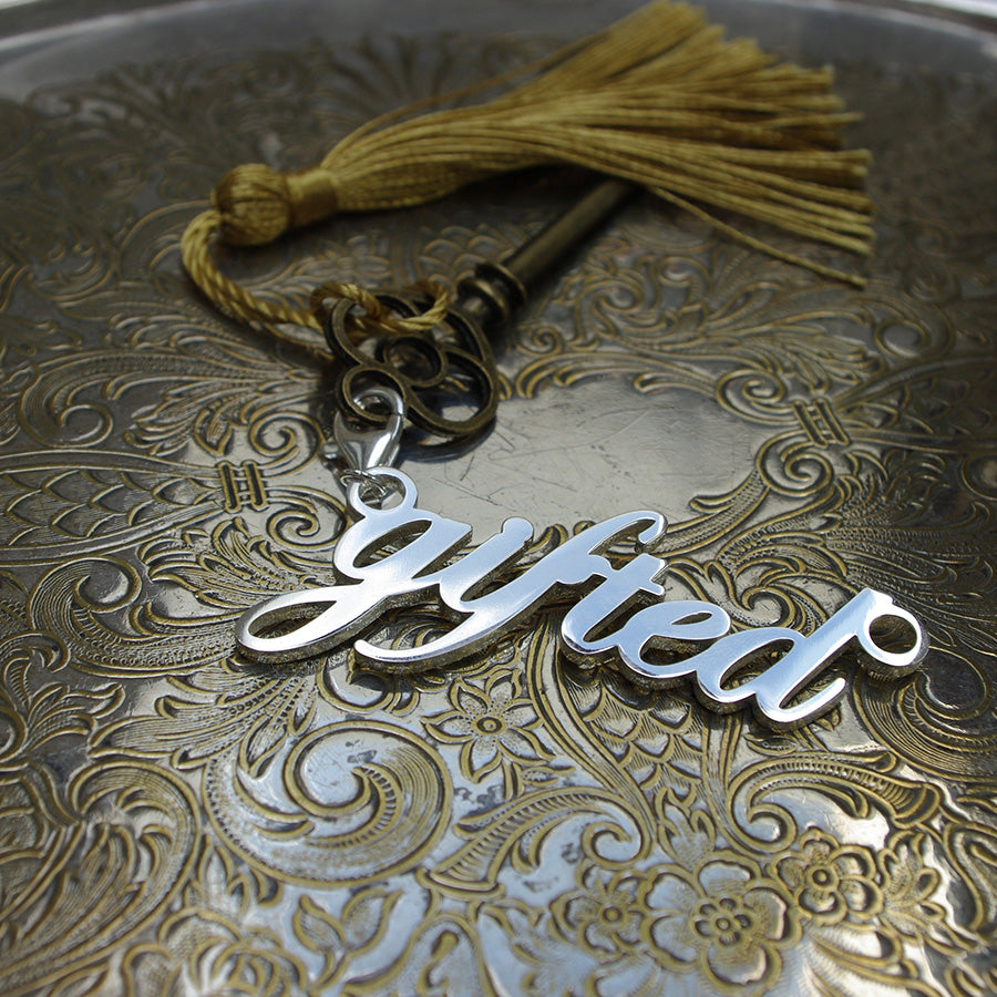 Gifted Solid Sterling Silver Pendant | Bag Charm
