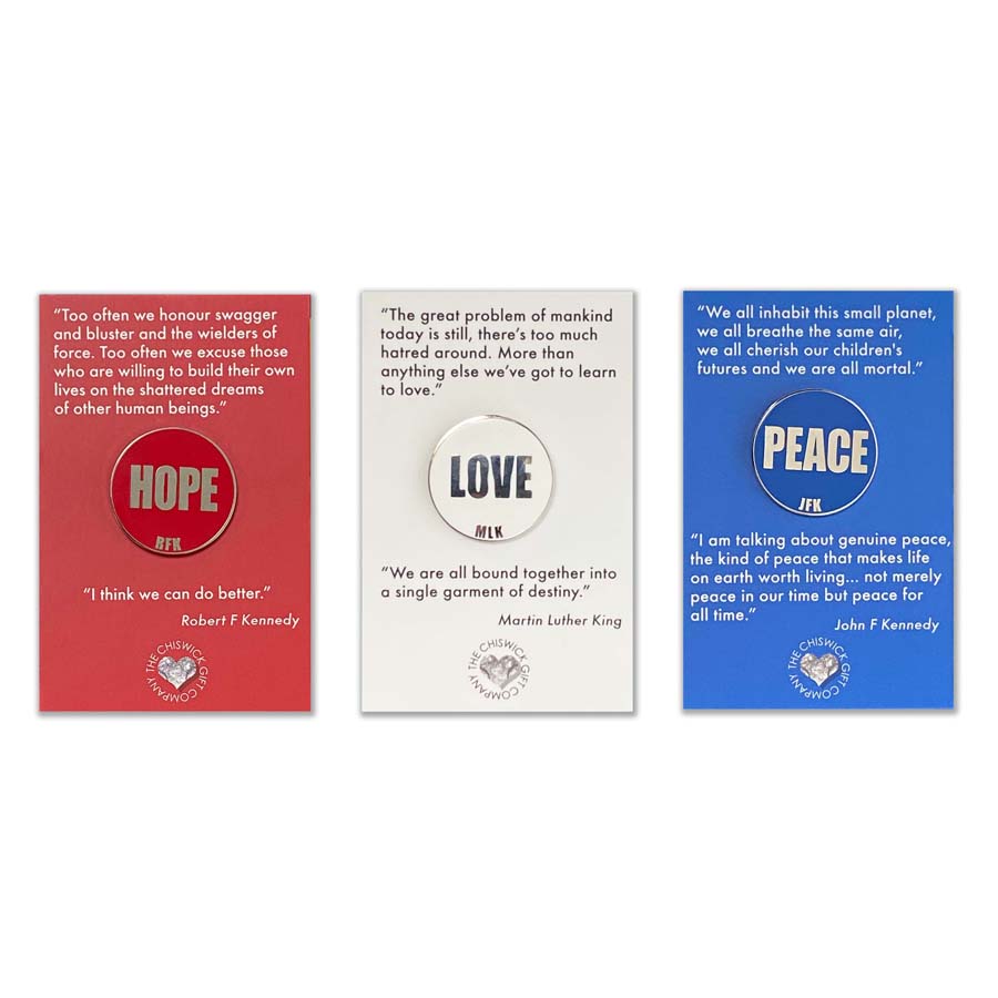 Peace Love Hope - Enamel Pin