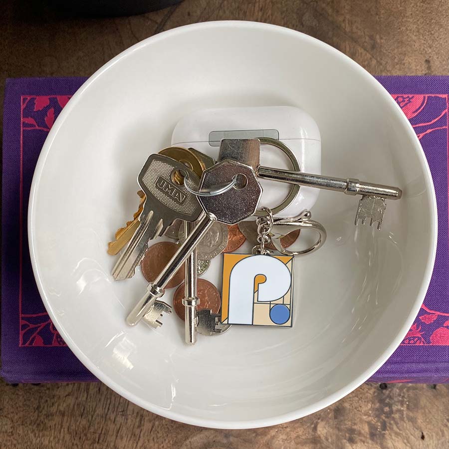 Initial P Keyring/Bag Charm