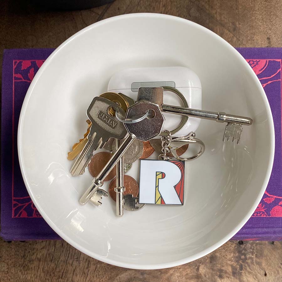 Initial R Keyring/Bag Charm