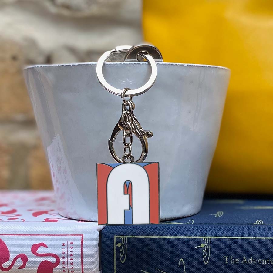 Initial A Keyring/Bag Charm