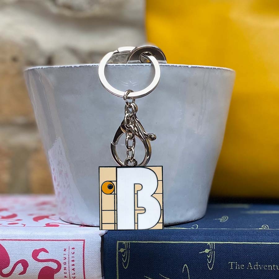 Initial B Keyring/Bag Charm