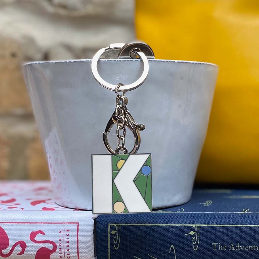 Initial K Keyring/Bag Charm