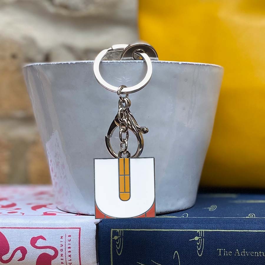 Initial U Keyring/Bag Charm