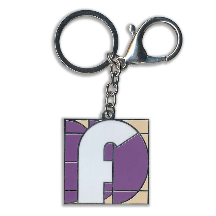 Initial F Keyring/Bag Charm