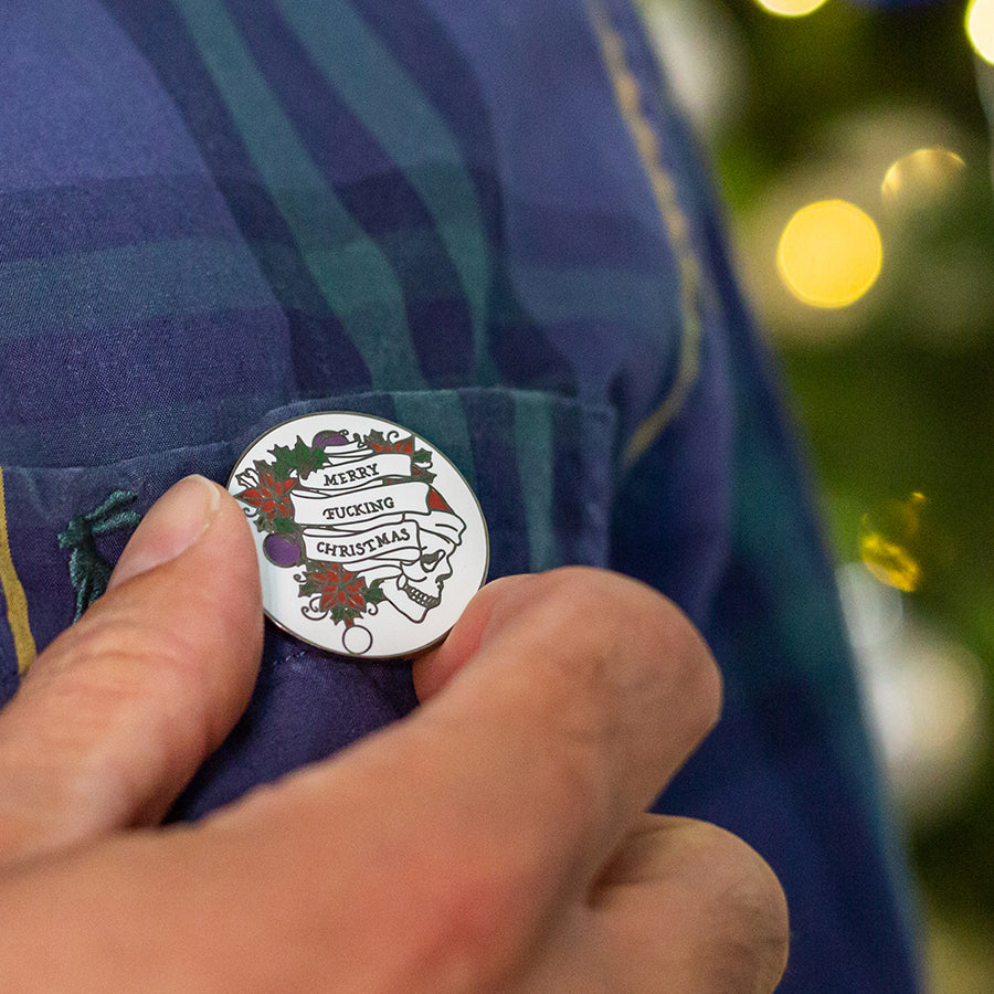 Merry Fucking Christmas Enamel Pin