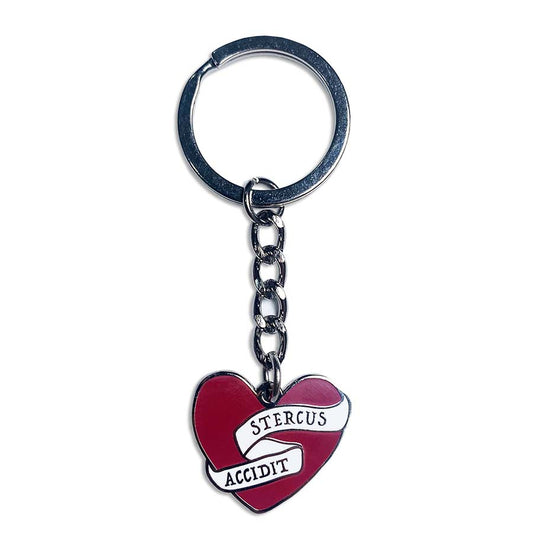 Shit Happens Latin Motto Keyring