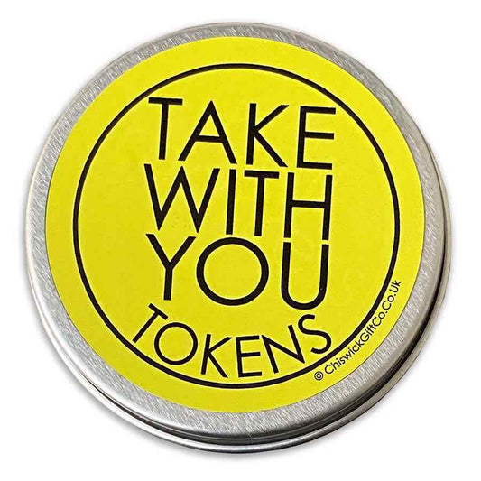 5 x Take With You Tokens in a Tin - Remind You of Anyone