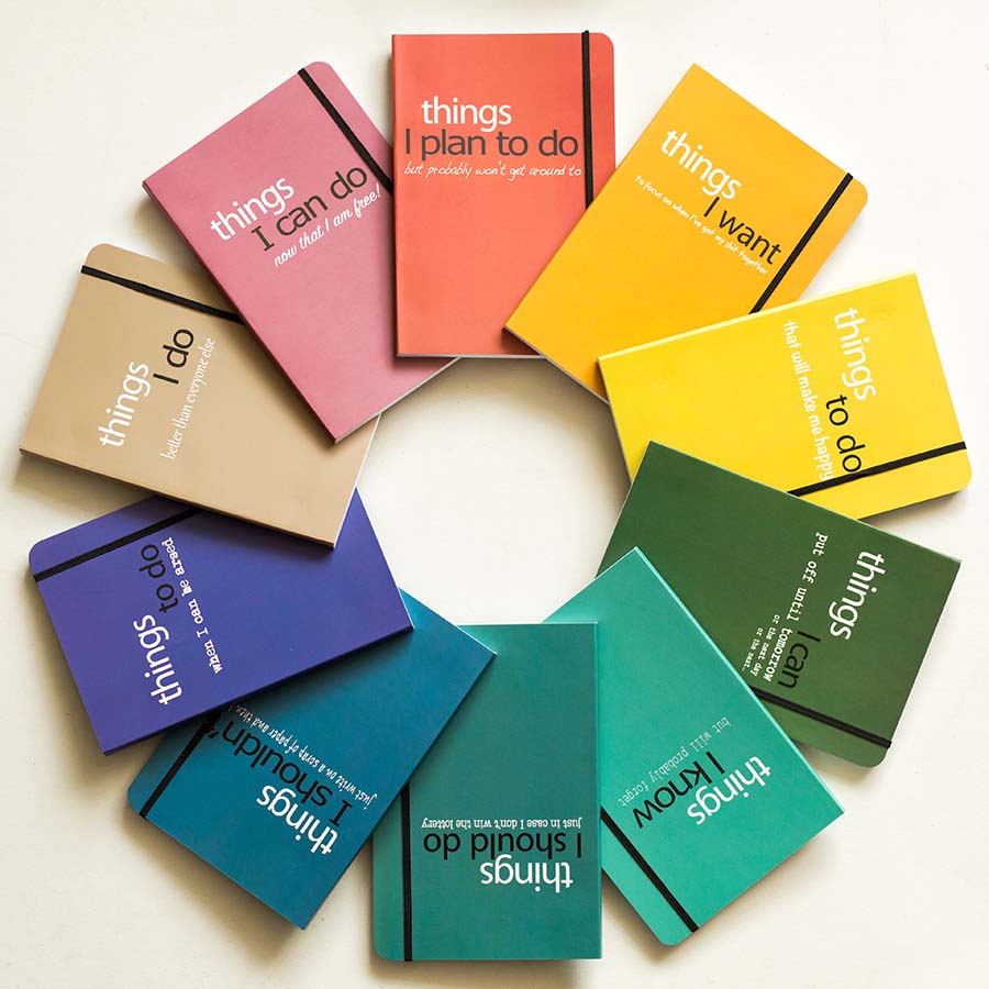 Range of funny notebooks for the office