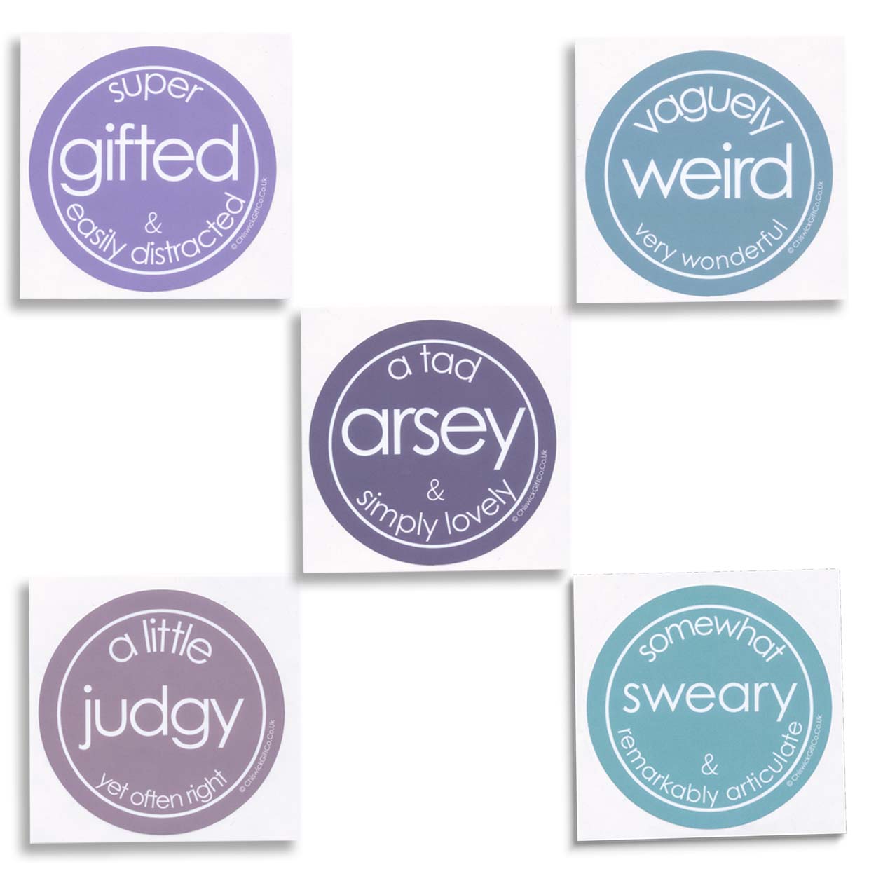 Limited Edition Set of 15 Funny Vinyl Stickers for £25