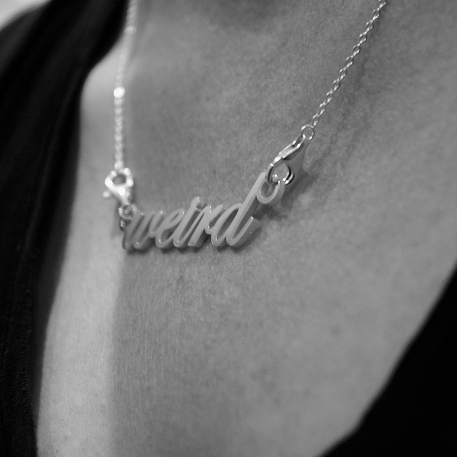 Sweary Solid Sterling Silver Pendant | Bag Charm