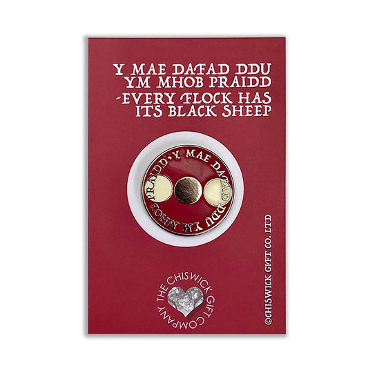 Welsh Pin - Y mae dafad ddu ym mhob praidd – Every flock has its black sheep