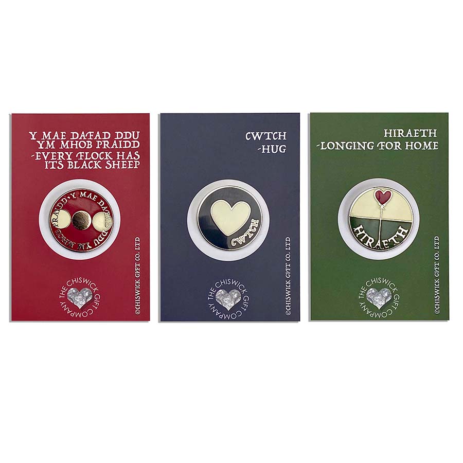 Set of Three Welsh Pins