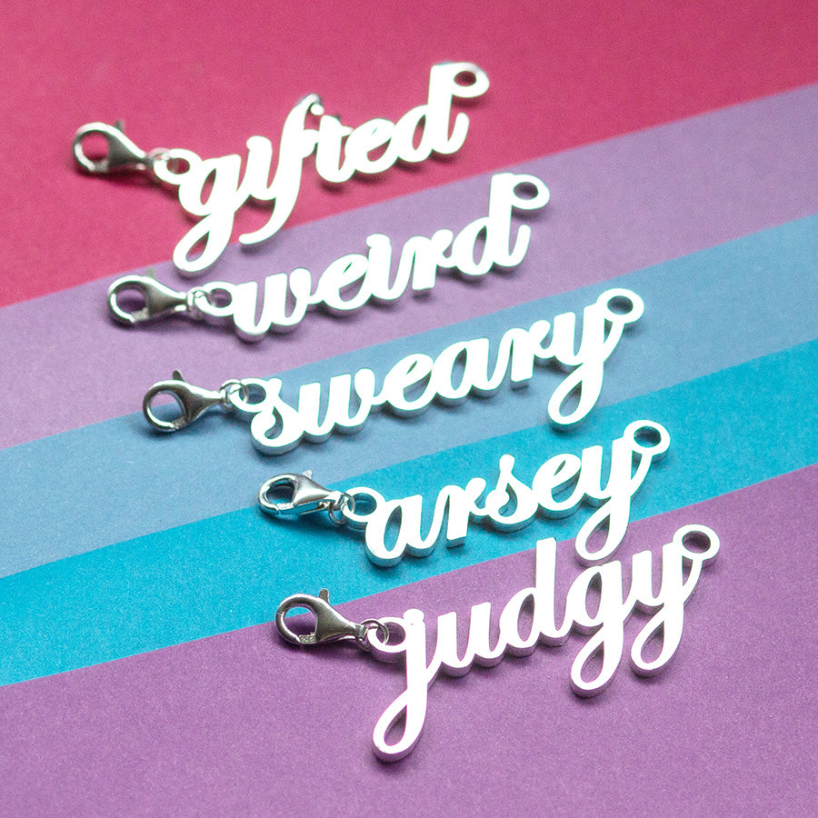 Gifted Solid Sterling Silver Pendant | Bag Charm