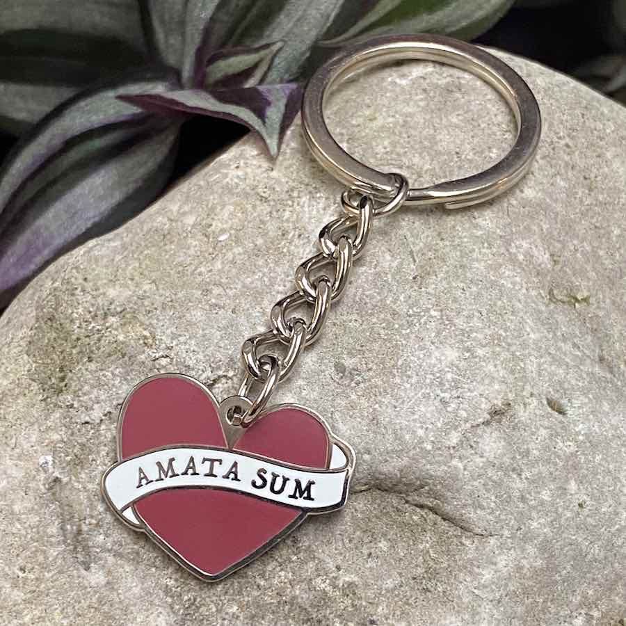 You Are Loved Latin Motto Keyring