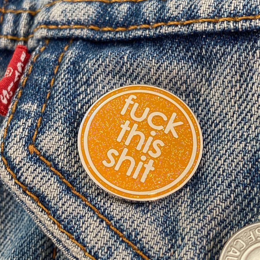 Fuck This Shit Enamel Pin & Chocolate Gift Set