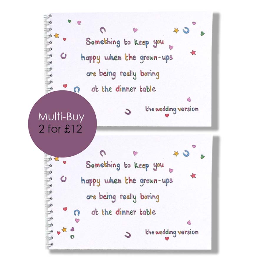 Wedding Activity Book For Children 2 For £12
