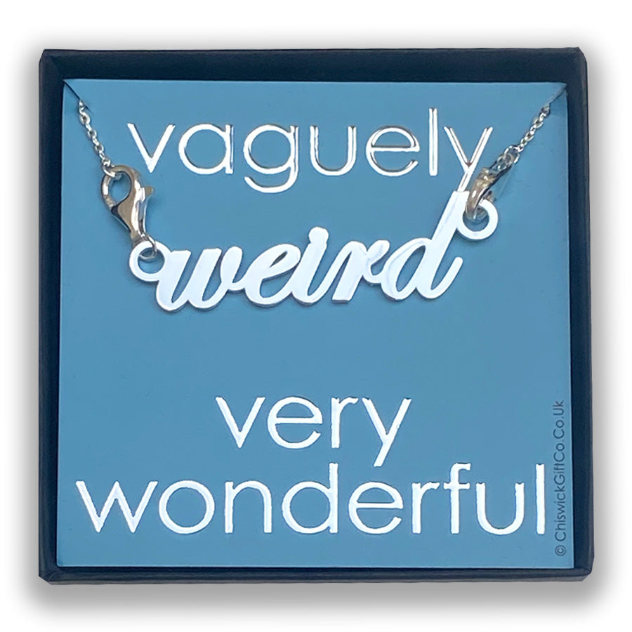 Weird Solid Sterling Silver Pendant | Bag Charm