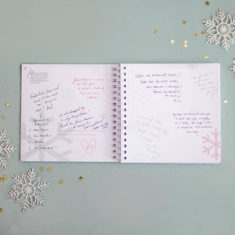 Original Memory Book for Families at Christmas with 25 years to put away with Christmas Decorations