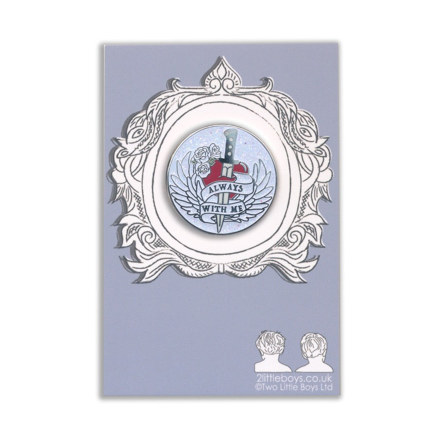 Always With Me Lily Motif - Memorial Enamel Pin