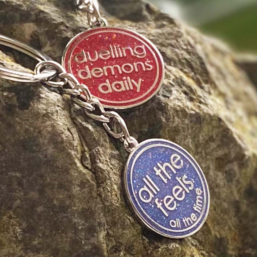 All The Feels All of The Time Keyring